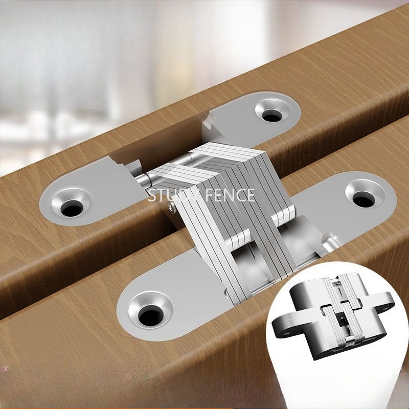 Used Furniture Hardware - บานพับโลหะแบบซ่อน 2 ชิ้น บานพับประตูบ้านแบบพับได้ 180 องศา