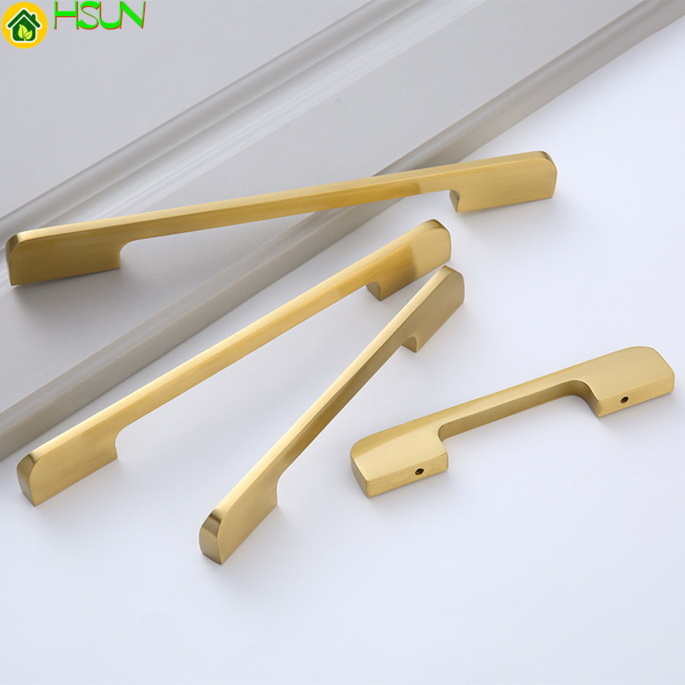 Furniture Hardware Paint - ใหม่จีนประตูทองทองเหลืองบริสุทธิ์จับเฟอร์นิเจอร์ฮาร์ดแวร์ตู้ข้างเตียงตู้เสื้อผ้าลิ้นชักตู้ Handle