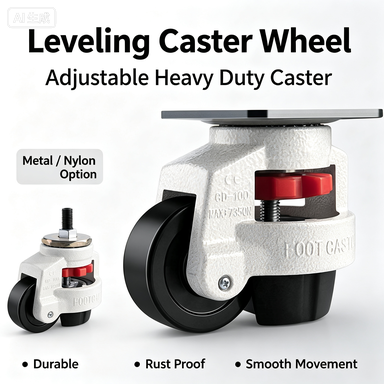 Furniture Leveling Hardware - ล้อเลื่อนปรับระดับสำหรับงานหนัก 40F 60F 80F 100F พร้อมแกนเกลียว