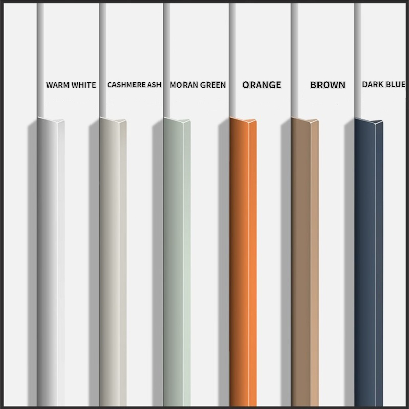 Furniture Hardware China - มือจับที่มองไม่เห็นแบบมินิมอลขนาด600-1200มม. สไตล์โมเดิร์นผิวสัมผัสแบบมินิมอลมือจับลิ้นชักตู้เสื้อผ้าสี Morandi มือจับประตูตู้เสื้อผ้าผ้าแคชเมียร์สีเทา