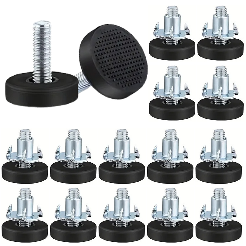 Furniture Leveling Hardware - แผ่นรองขาปรับระดับได้ 20 ชิ้น พร้อมน็อต สำหรับปรับระดับเฟอร์นิเจอร์ โซฟา