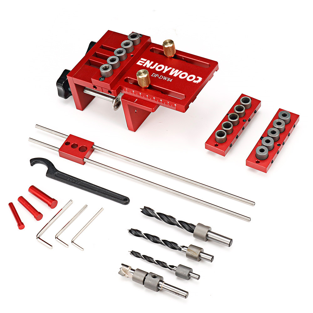 Furniture Joining Hardware - พ็อกเก็ต Hole Locator JIG Kit ระบบสําหรับงานไม้