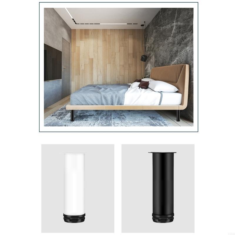 Used Furniture Hardware - 4 ชิ้นเฟอร์นิเจอร์สแตนเลสขาสนับสนุนฟุตอุปกรณ์ฮาร์ดแวร์ที่สามารถปรับได้