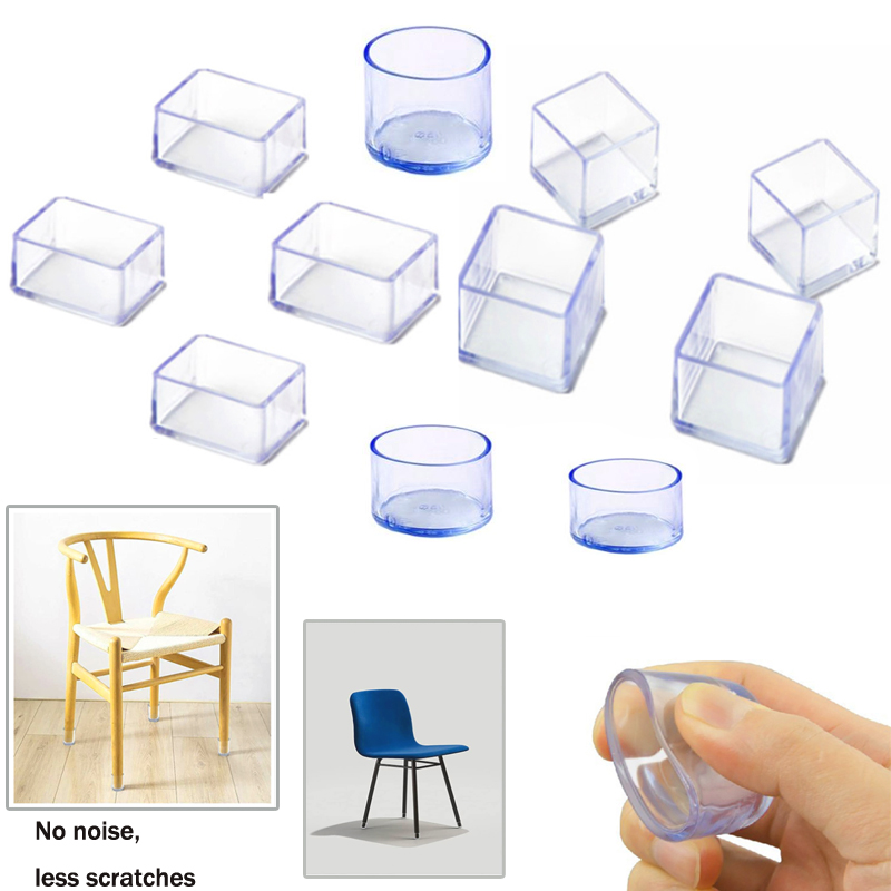 Furniture Leg Set - 4/8 ชิ้น/เซ็ตเก้าอี้ขา Caps ยางฟุต Protector Pads