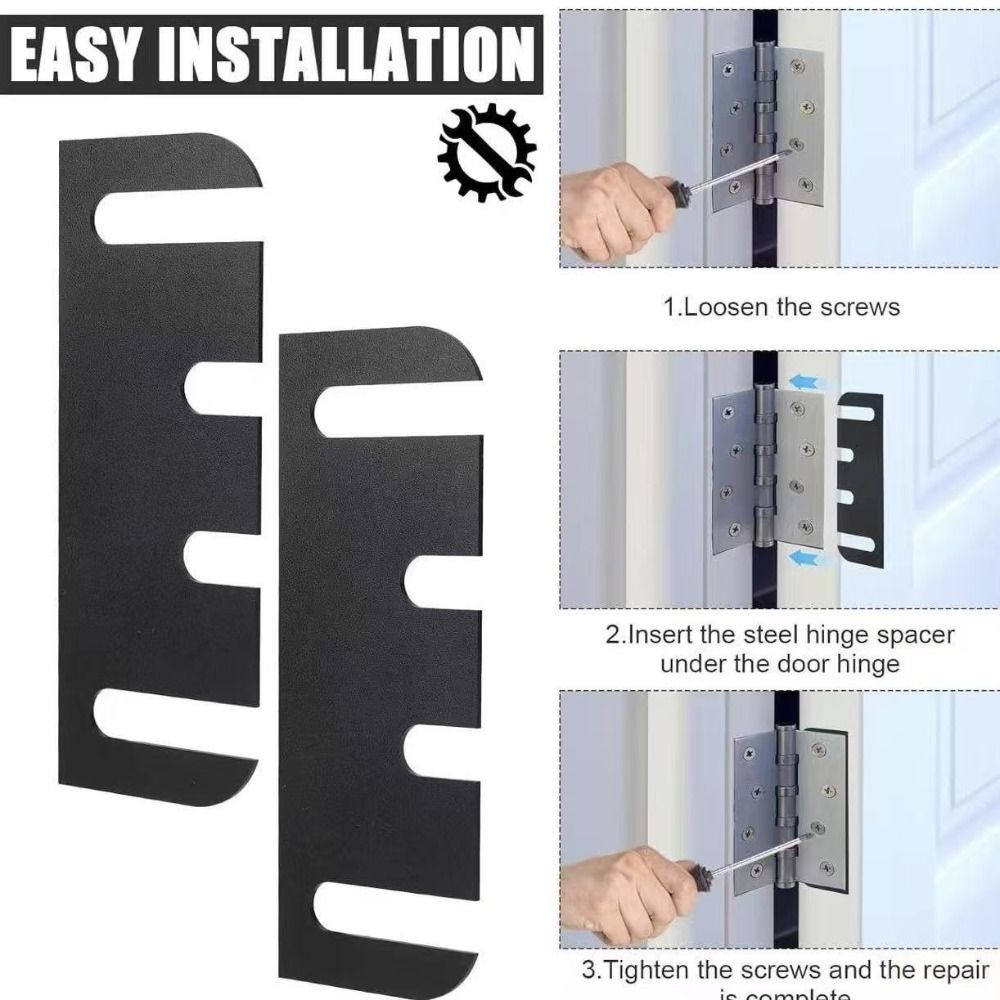 Furniture Leveling Hardware - แผ่นรองบานพับปรับระดับได้ 5 ชิ้น สำหรับเฟอร์นิเจอร์ ทนทาน กันน้ำ