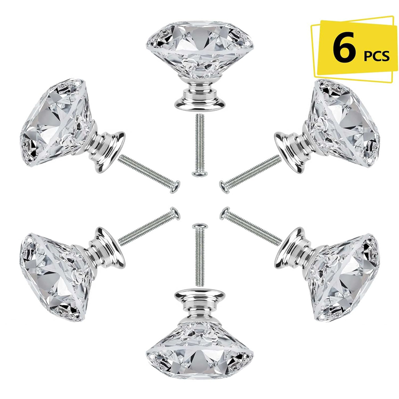 Furniture Hardware China - ลูกบิดตู้ 6 ชิ้น พร้อมสกรู ขนาด 30