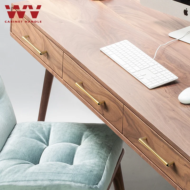 Furniture Hardware Items - มือจับตู้ครัว YM สำหรับตู้เสื้อผ้า ตู้ลิ้นชัก สีดำทอง ลูกบิดเฟอร์นิเจอร์