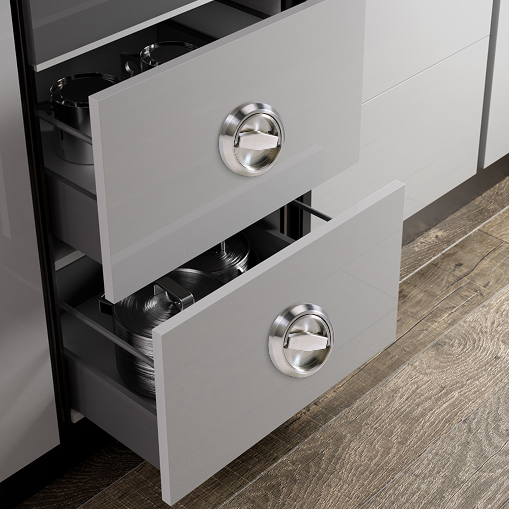 สแตนเลสซ่อนตู้ลูกบิดและมือจับร - Furniture Hardware China บทวิจารณ์และราคา