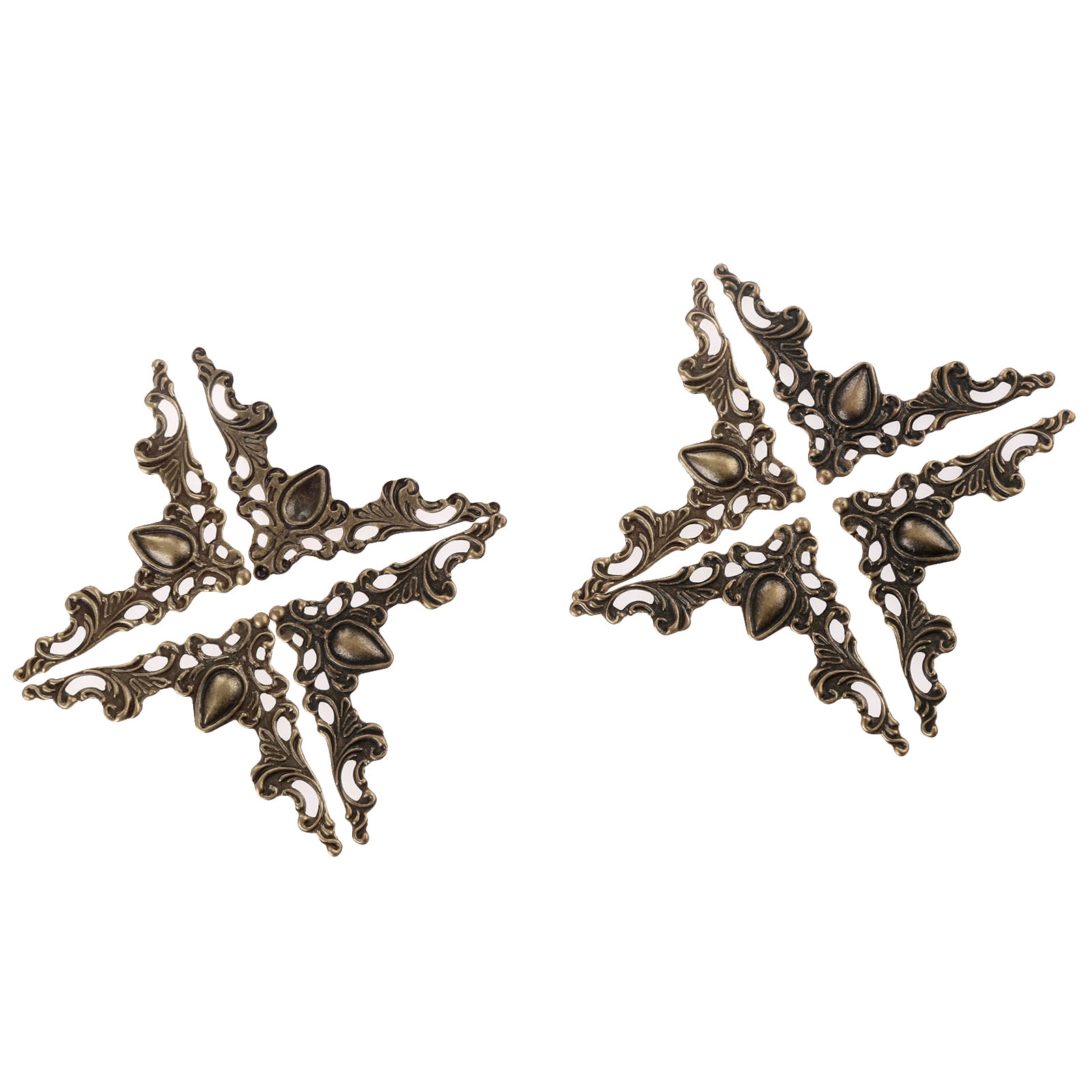 20Pcs VINTAGE กล่องวงเล็บมุมโบ - Furniture Hardware Photos บทวิจารณ์และราคา