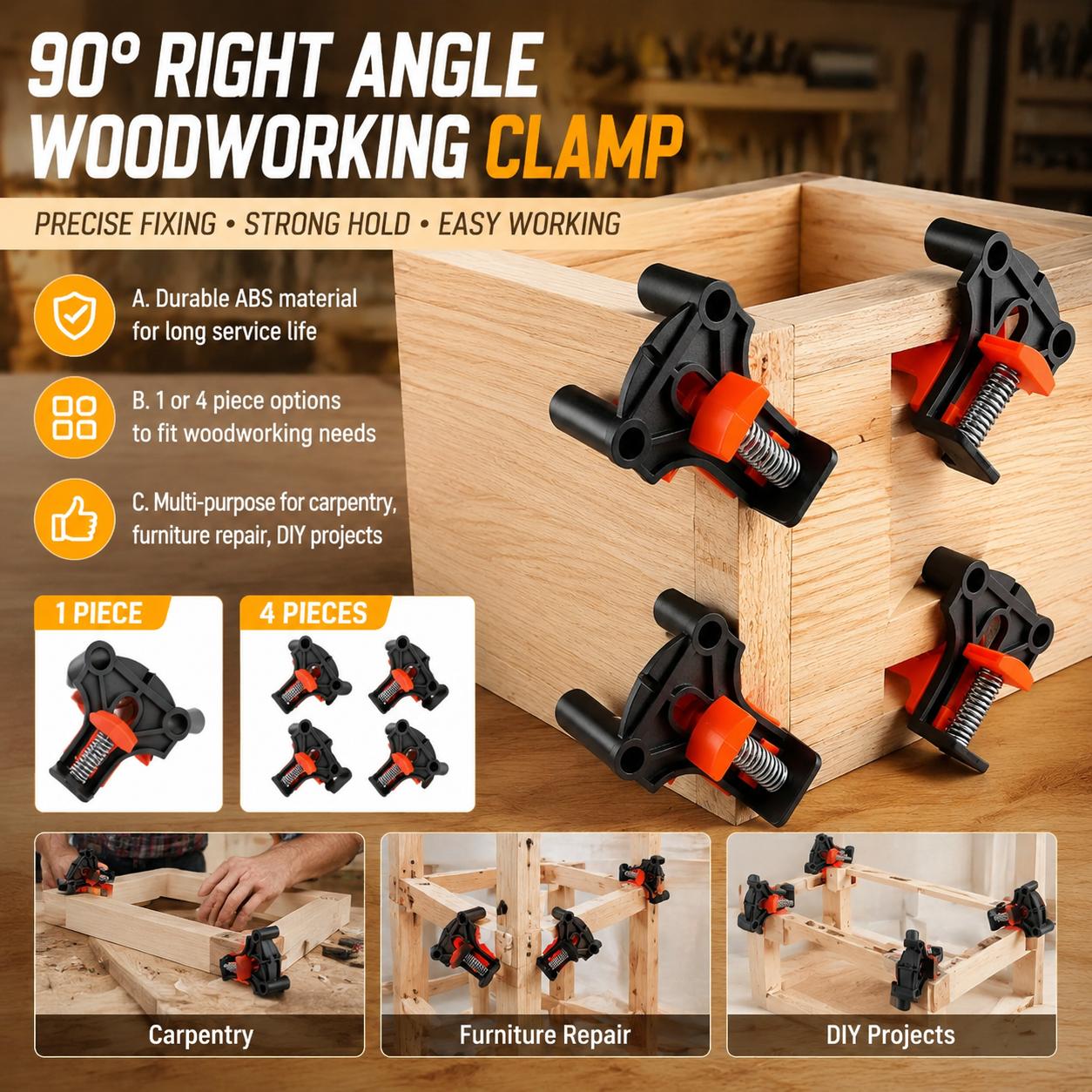 ชุดอุปกรณ์ยึดมุมฉาก 90 องศา สำ - Furniture Hardware Photos บทวิจารณ์และราคา