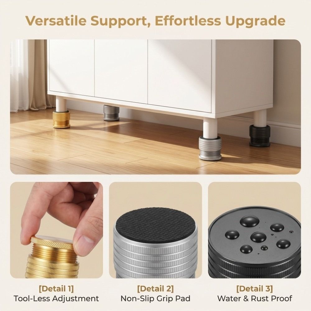 แผ่นรองขาเฟอร์นิเจอร์ปรับระดับ - Furniture Leveling Hardware บทวิจารณ์และราคา