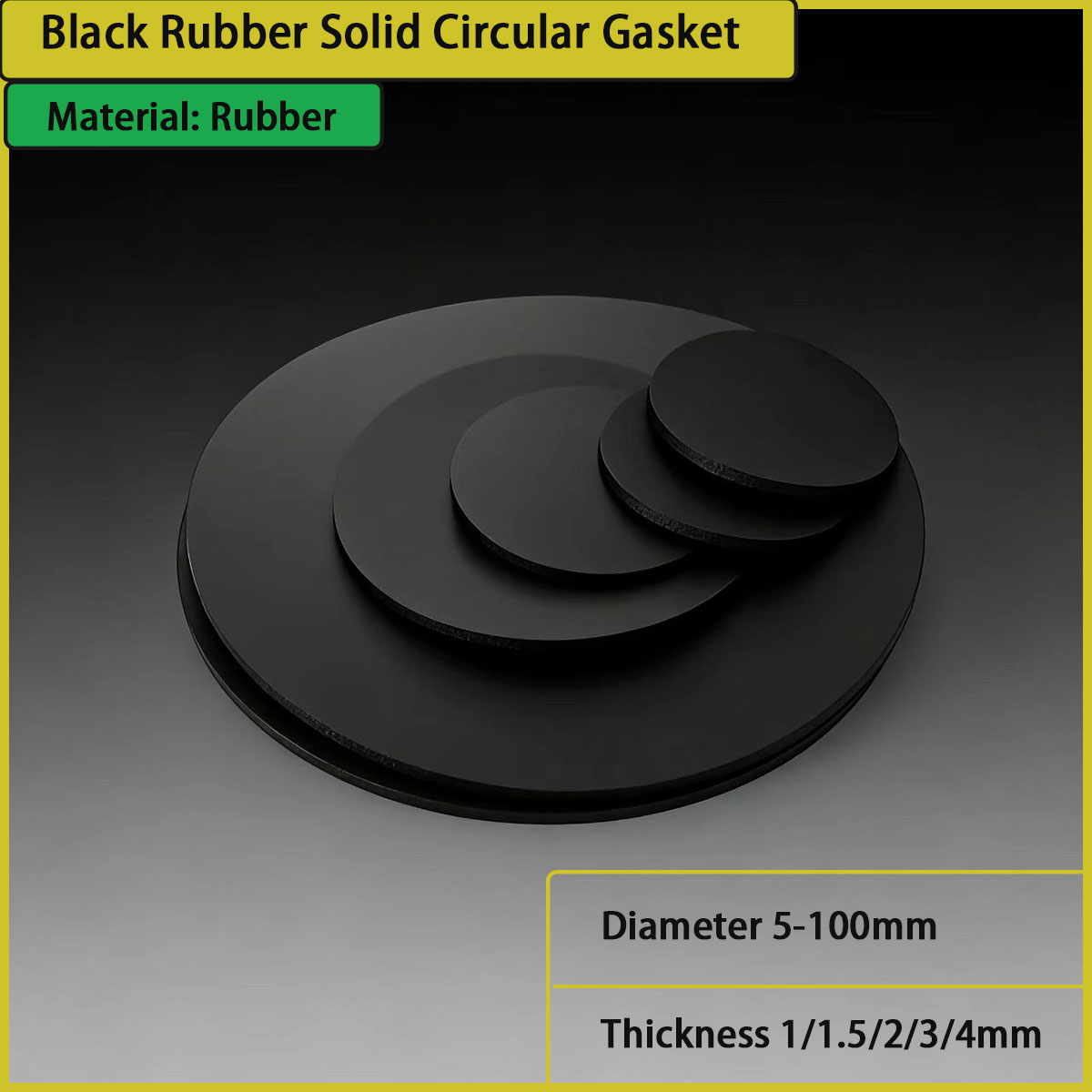 ปะเก็นยางสีดำหนา 1/1.5/2/3/4 ม - Used Furniture Hardware บทวิจารณ์และราคา
