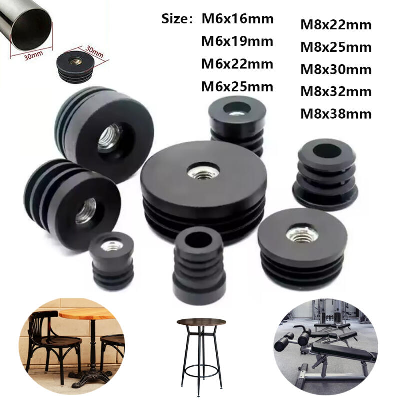 จุกปิดรูทรงกลม 4/8/12 ชิ้น สีด - Furniture Leg Set บทวิจารณ์และราคา