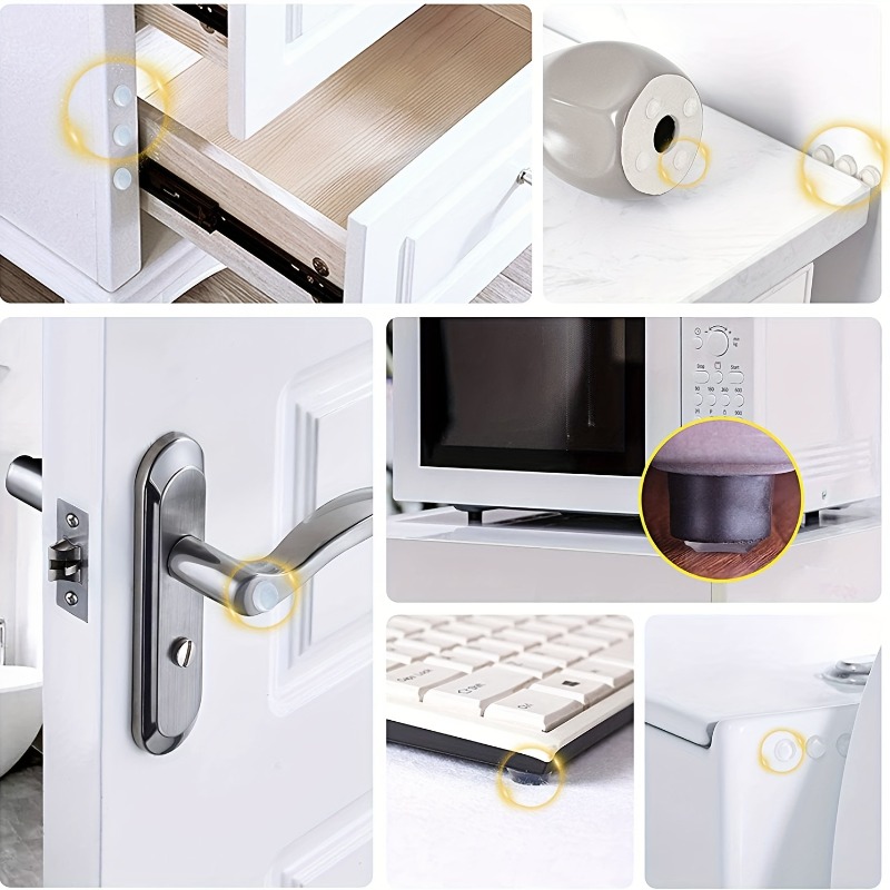 50 ชิ้น/ชุด แผ่นกันกระแทกประตู - Used Furniture Hardware บทวิจารณ์และราคา