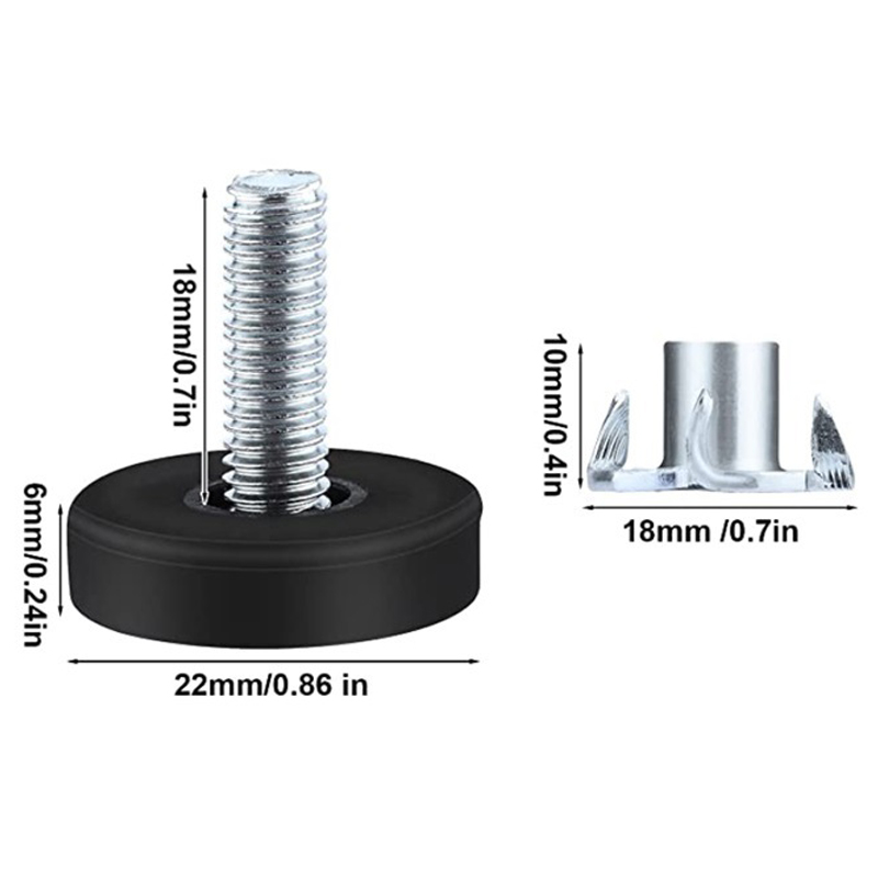 แผ่นรองขาปรับระดับได้ 20 ชิ้น  - Furniture Leveling Hardware บทวิจารณ์และราคา