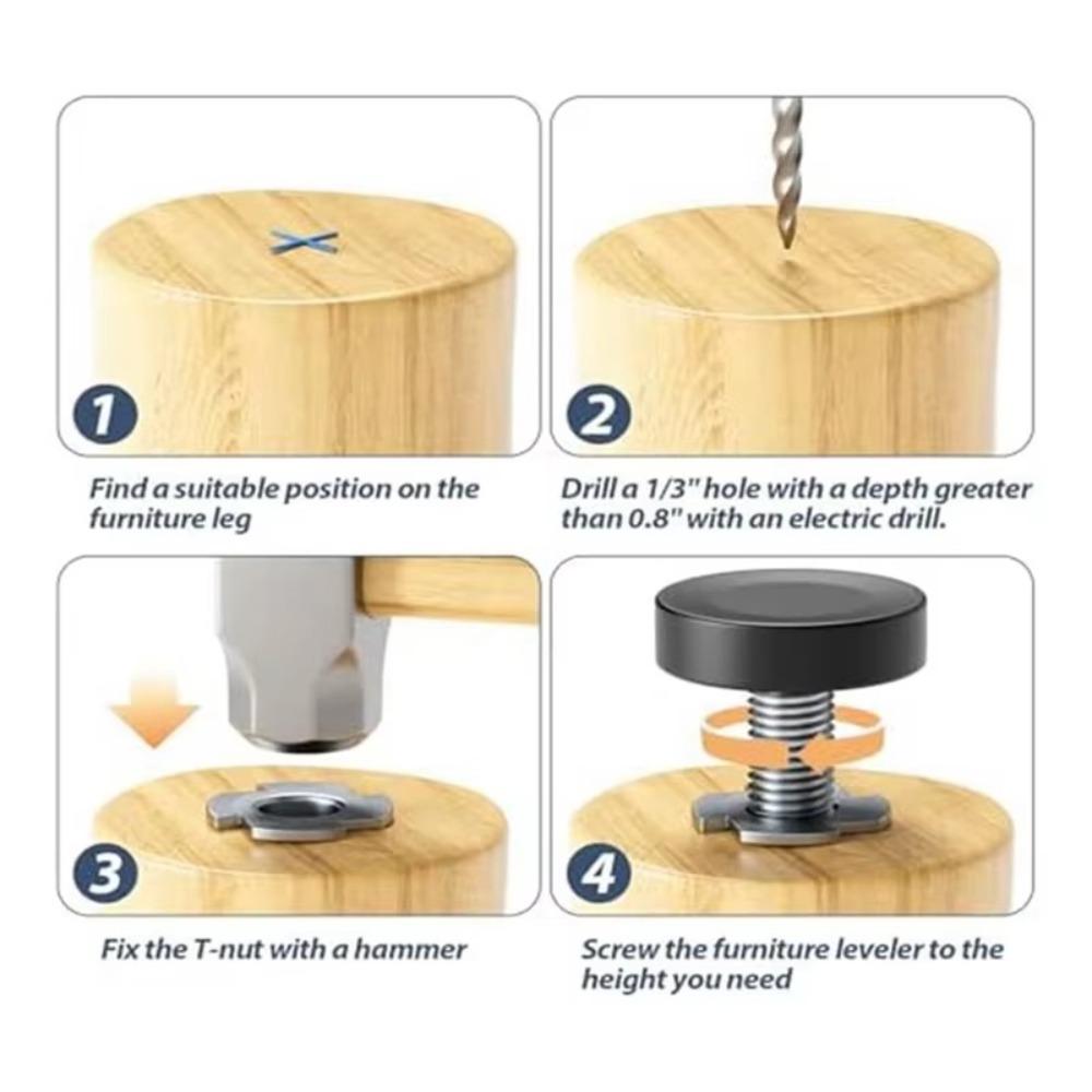 ขาปรับระดับเฟอร์นิเจอร์แบบใหม่ - Furniture Leveling Hardware บทวิจารณ์และราคา