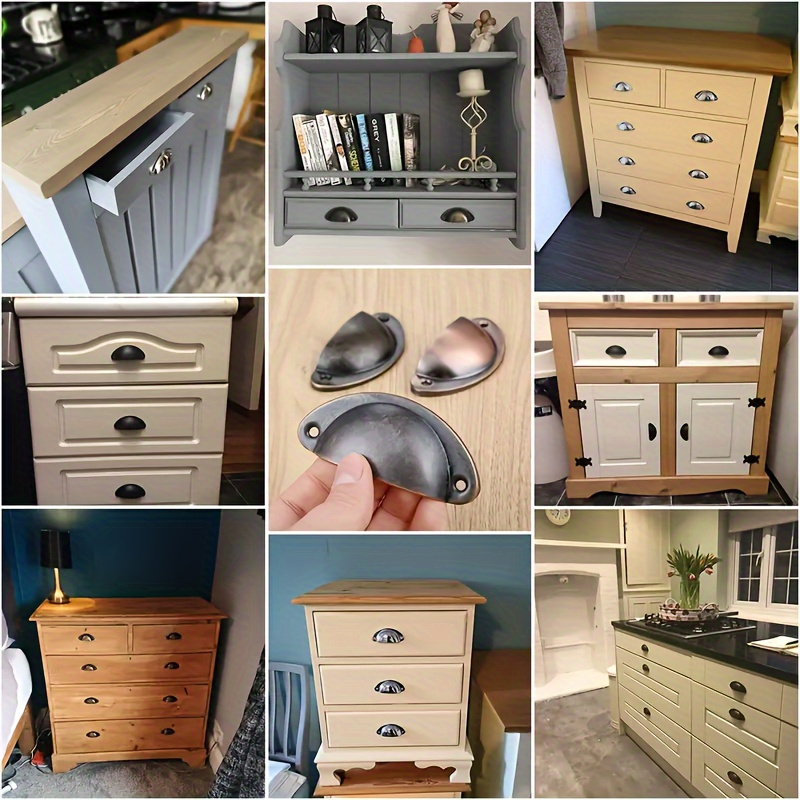 มือจับโลหะ 6 ชิ้น ลูกบิดลิ้นชั - Furniture Hardware Items บทวิจารณ์และราคา