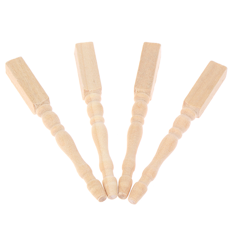● 4 ชิ้น/เซ็ต 1:12 ตุ๊กตาจิ๋ว  - Furniture Leg Set บทวิจารณ์และราคา