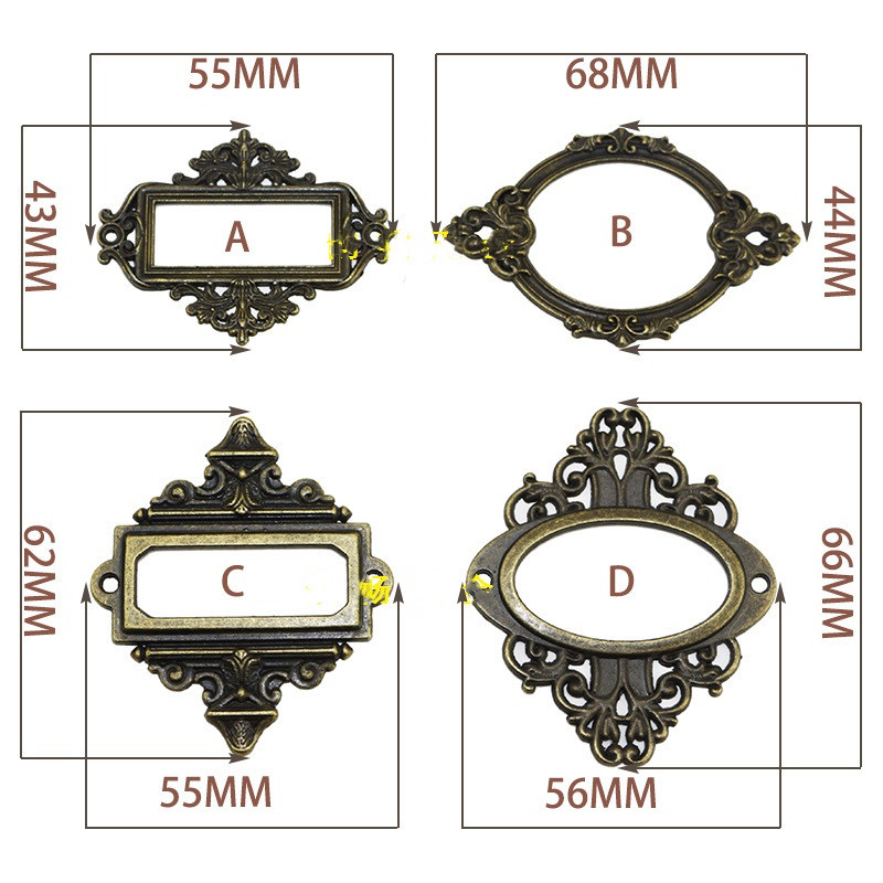 3Pcs โบราณแกะสลักอุปกรณ์เสริมย - Furniture Hardware Photos บทวิจารณ์และราคา